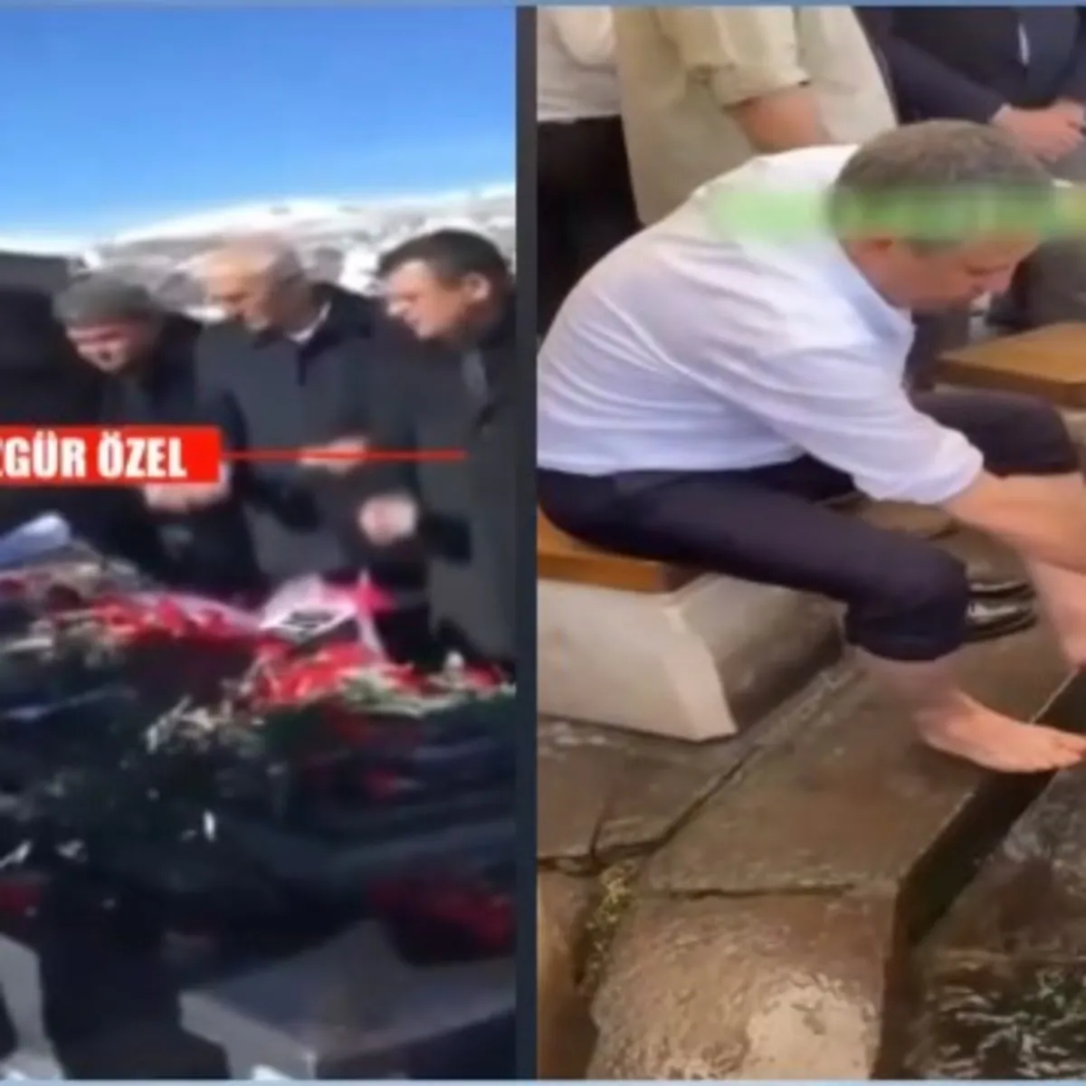 CHP Genel Başkanı Özgür Özel'in abdest görüntüsüne tepki