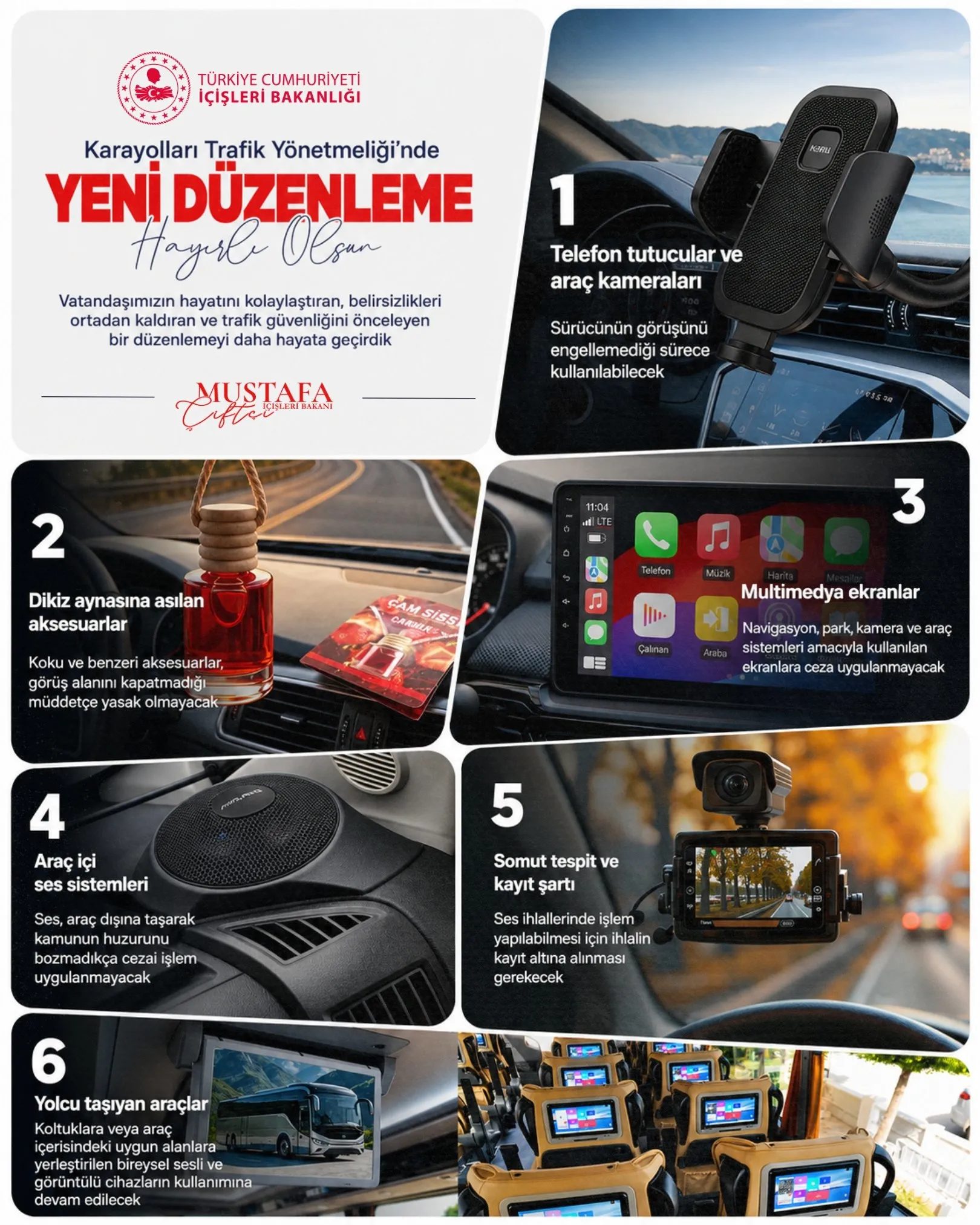 İçişleri Bakanı Çiftçi: Trafik düzenlemesi hayata geçirildi