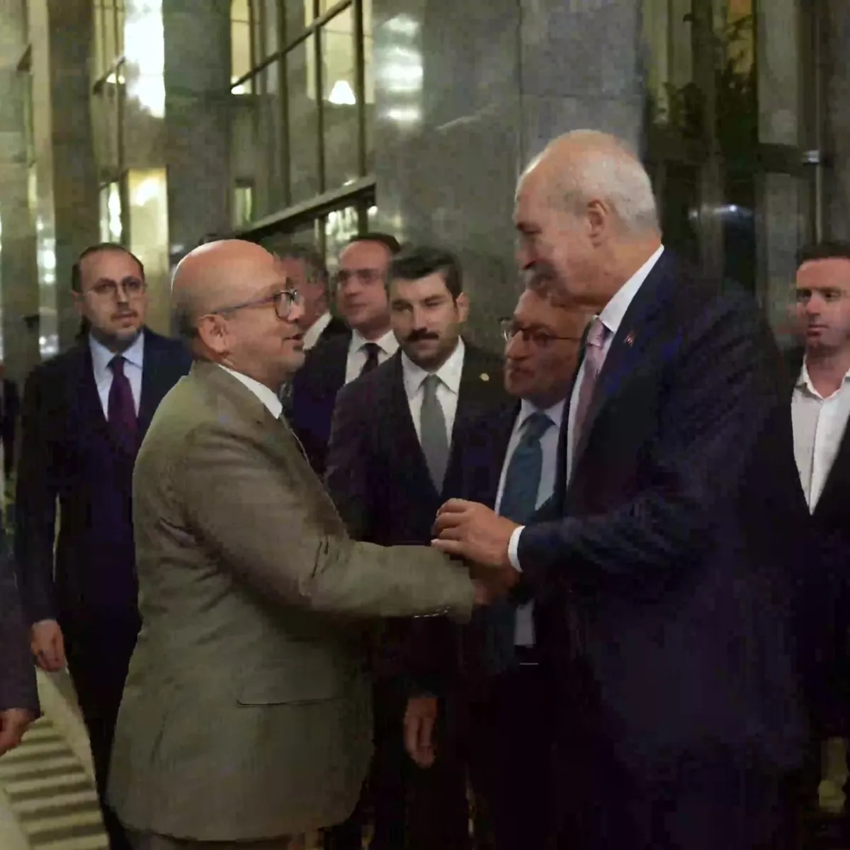 TBMM Başkanı Kurtulmuş kulisleri ziyaret etti